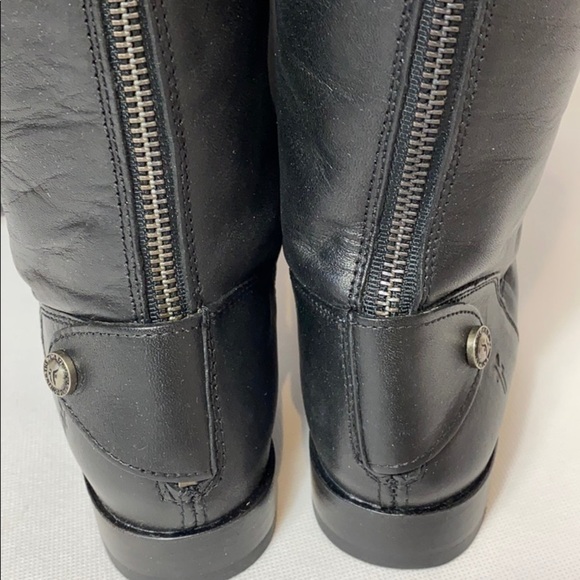 Frye Melissa black button back zip boots 5.5 - Picture 3 of 6